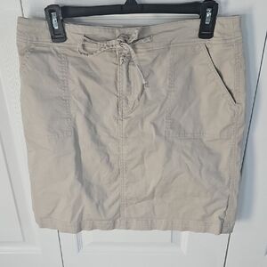 Christopher & Banks Beige Mini Skirt
